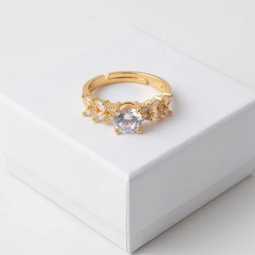 Celestial Anti-Tarnish Finger Ring | 18K Gold Plating