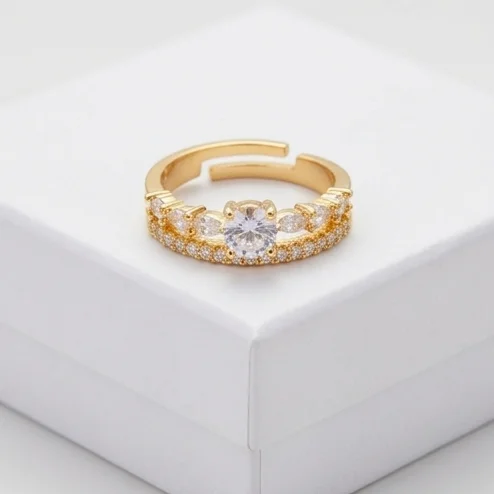 Celestial Anti-Tarnish Finger Ring | 18K Gold Plating