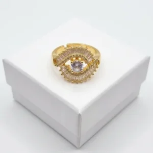 Aura Crown Anti-Tarnish Finger Ring | 18K Gold Plating