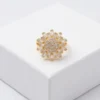 Aura Halo Circular Anti-Tarnish Finger Ring | 18K Gold Plating