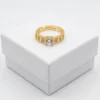 Classic Elegance Anti-Tarnish Finger Ring | 18K Gold Plating