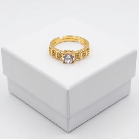 Classic Elegance Anti-Tarnish Finger Ring | 18K Gold Plating