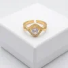 Majestic Wave Anti-Tarnish Finger Ring | Gold plating
