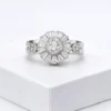 Make a statement with this premium ring. Adorned with a brilliant sunburst cluster of baguette and round crystals, it radiates luxury and everyday glamour.